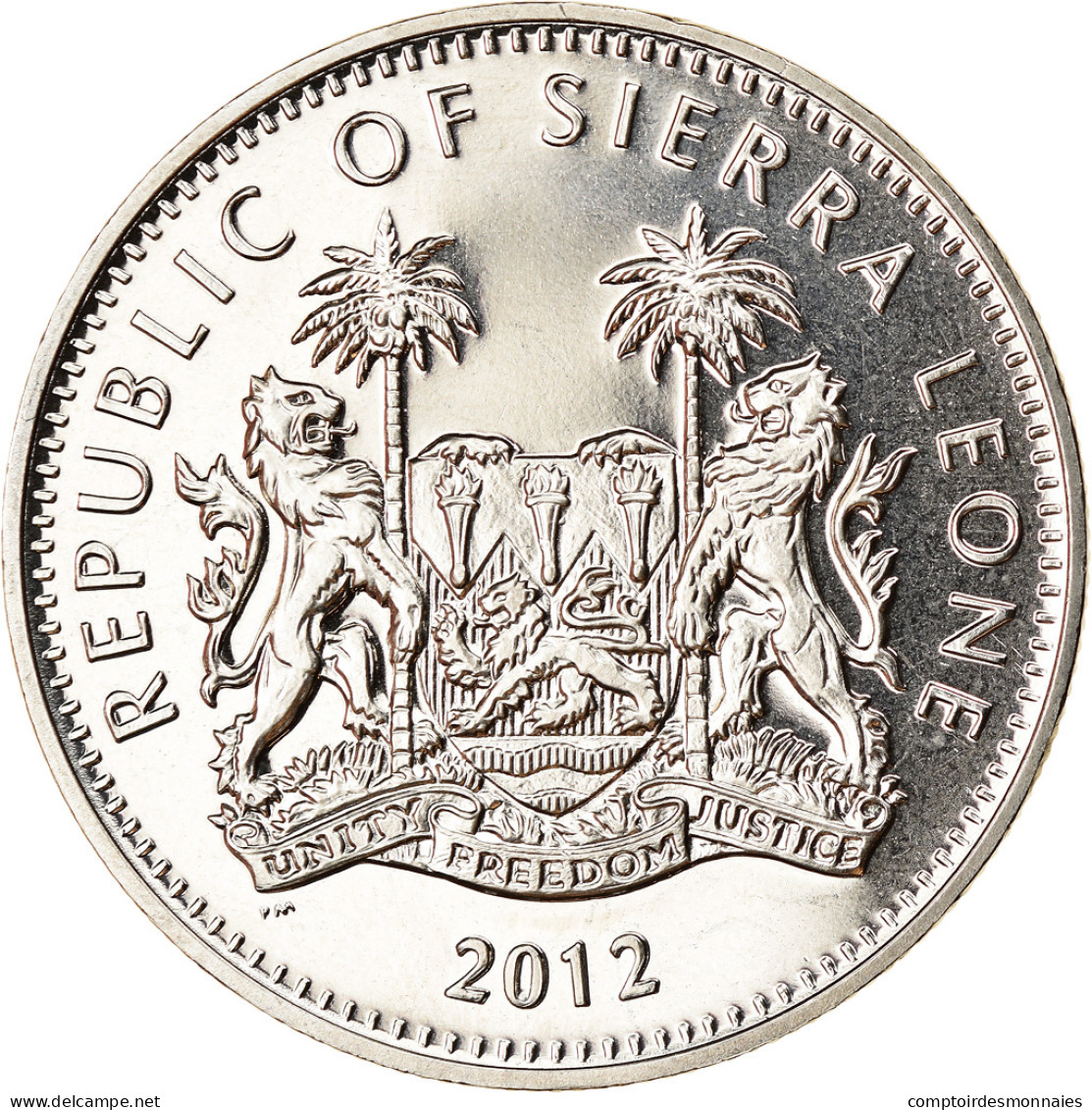 Monnaie, Sierra Leone, Dollar, 2012, British Royal Mint, Saut à La Perche, SPL - Sierra Leona