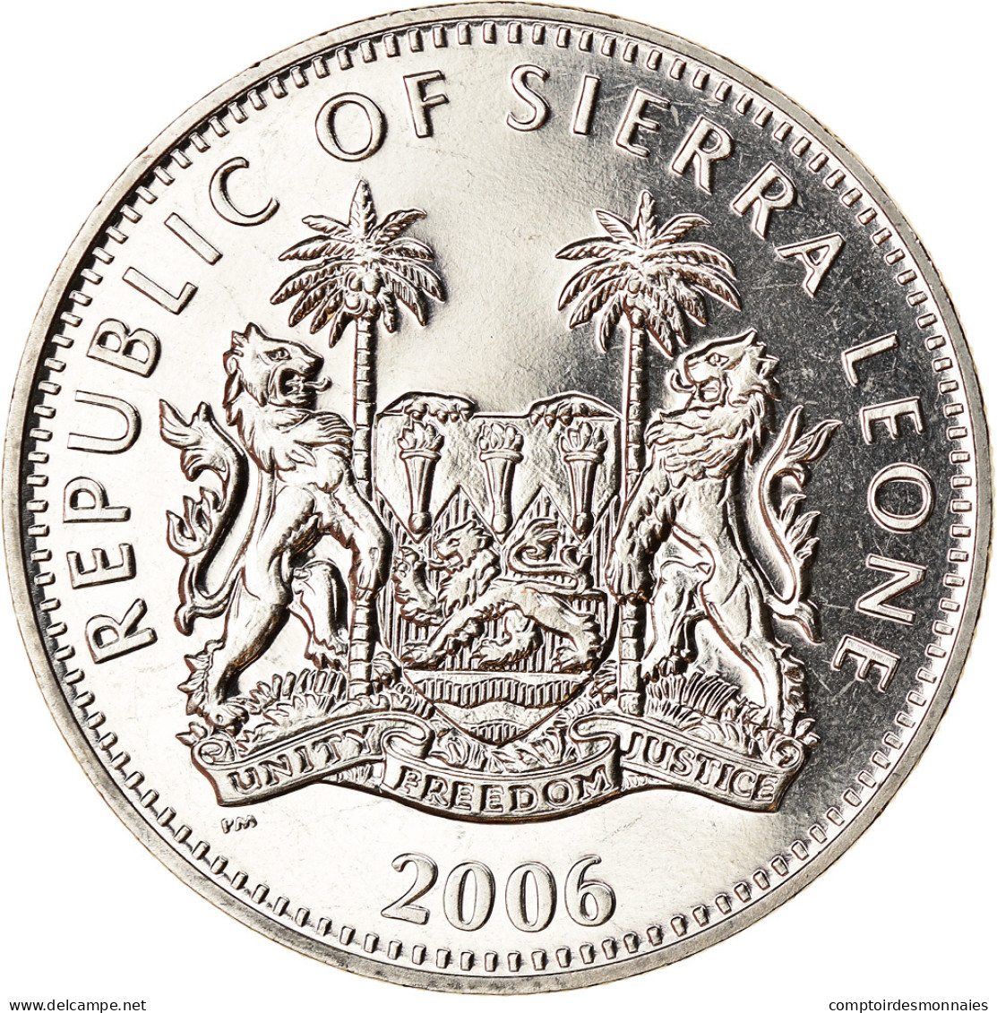 Monnaie, Sierra Leone, Dollar, 2006, British Royal Mint, Basilique Saint Pierre - Sierra Leone