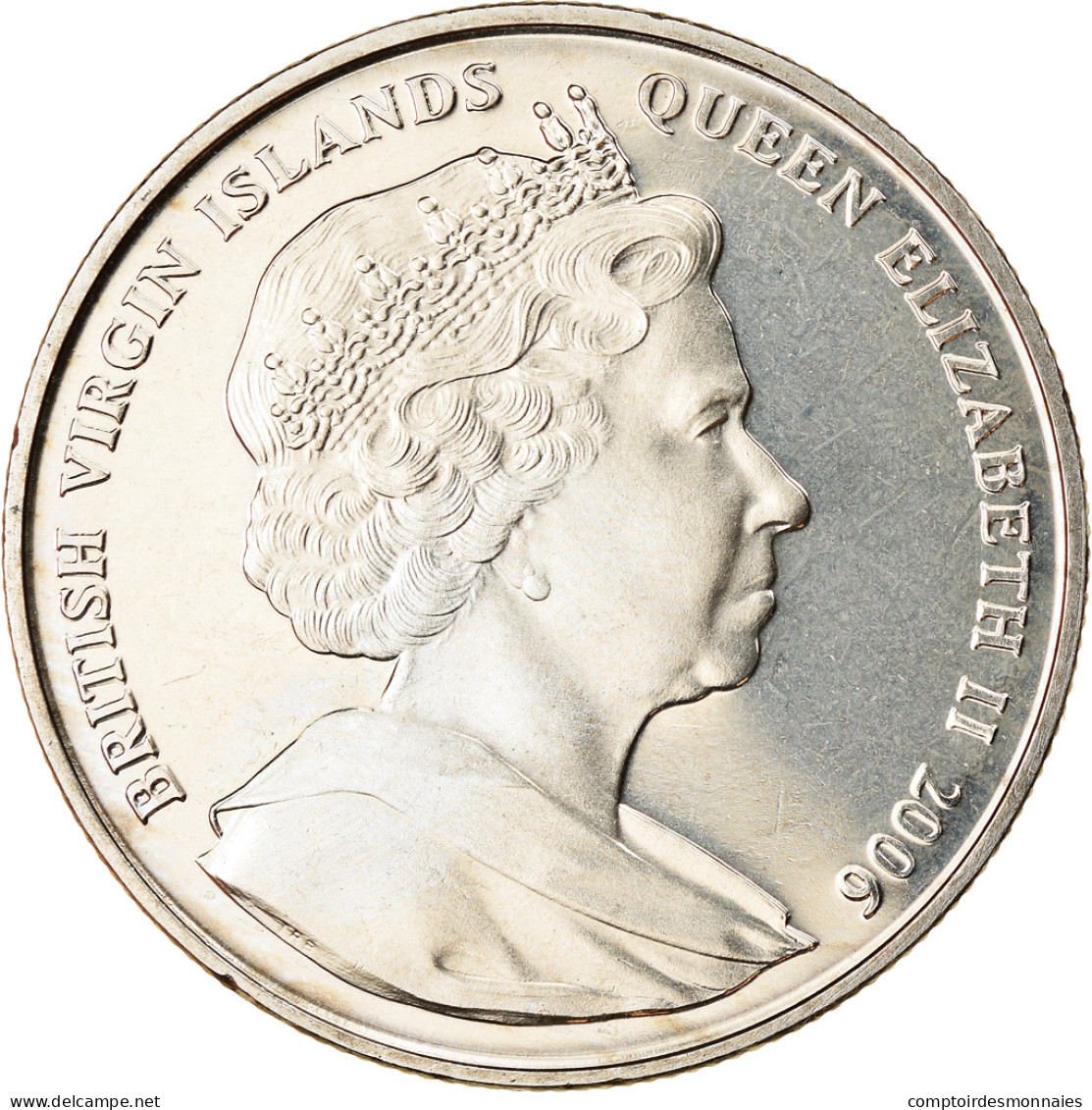 Monnaie, BRITISH VIRGIN ISLANDS, Dollar, 2006, Franklin Mint, 500ème - Islas Vírgenes Británicas