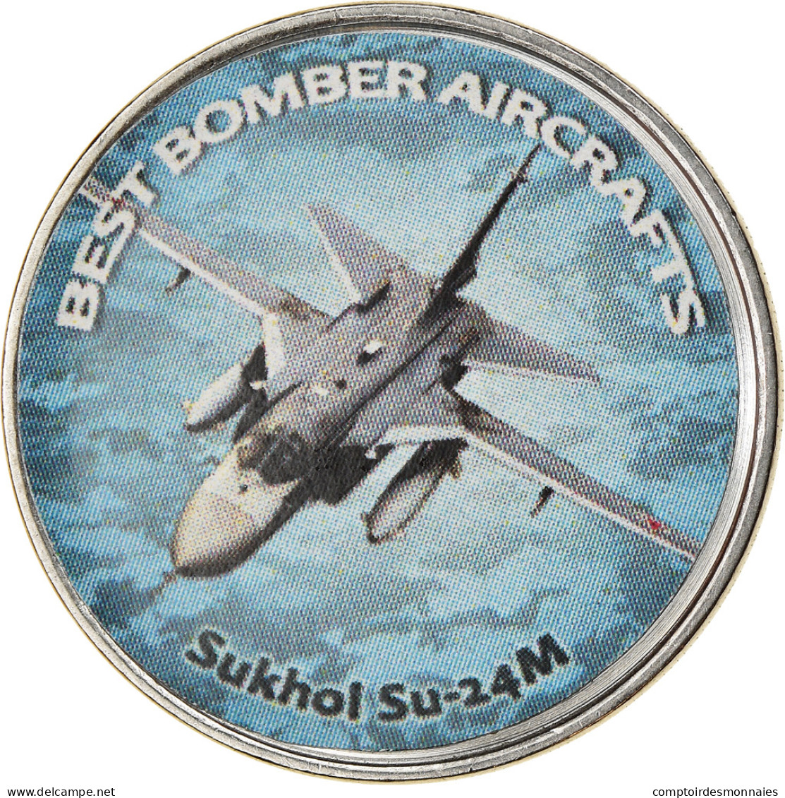 Monnaie, Zimbabwe, Shilling, 2020, Avions - Sukhol Su -24M, SPL, Nickel Plated - Simbabwe