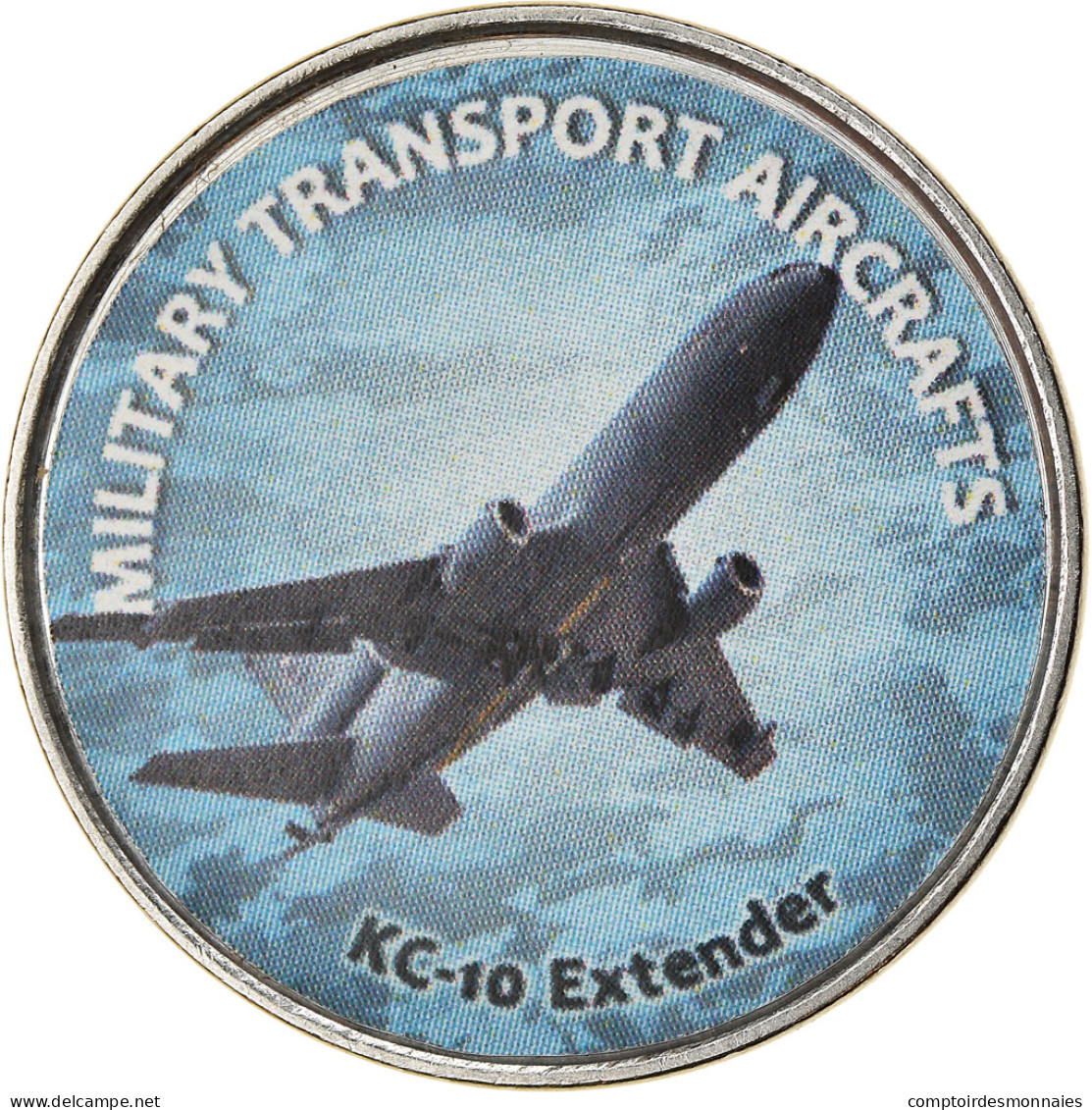 Monnaie, Zimbabwe, Shilling, 2020, Avions - KC-10 Extender, SPL, Nickel Plated - Simbabwe