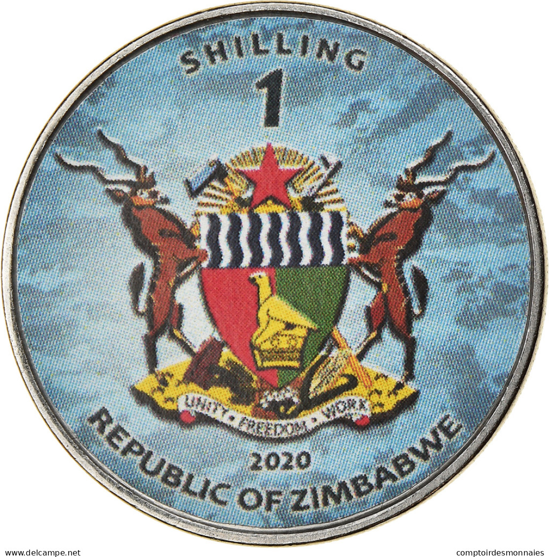 Monnaie, Zimbabwe, Shilling, 2020, Avions - C-5M Super Galaxy, SPL, Nickel - Simbabwe