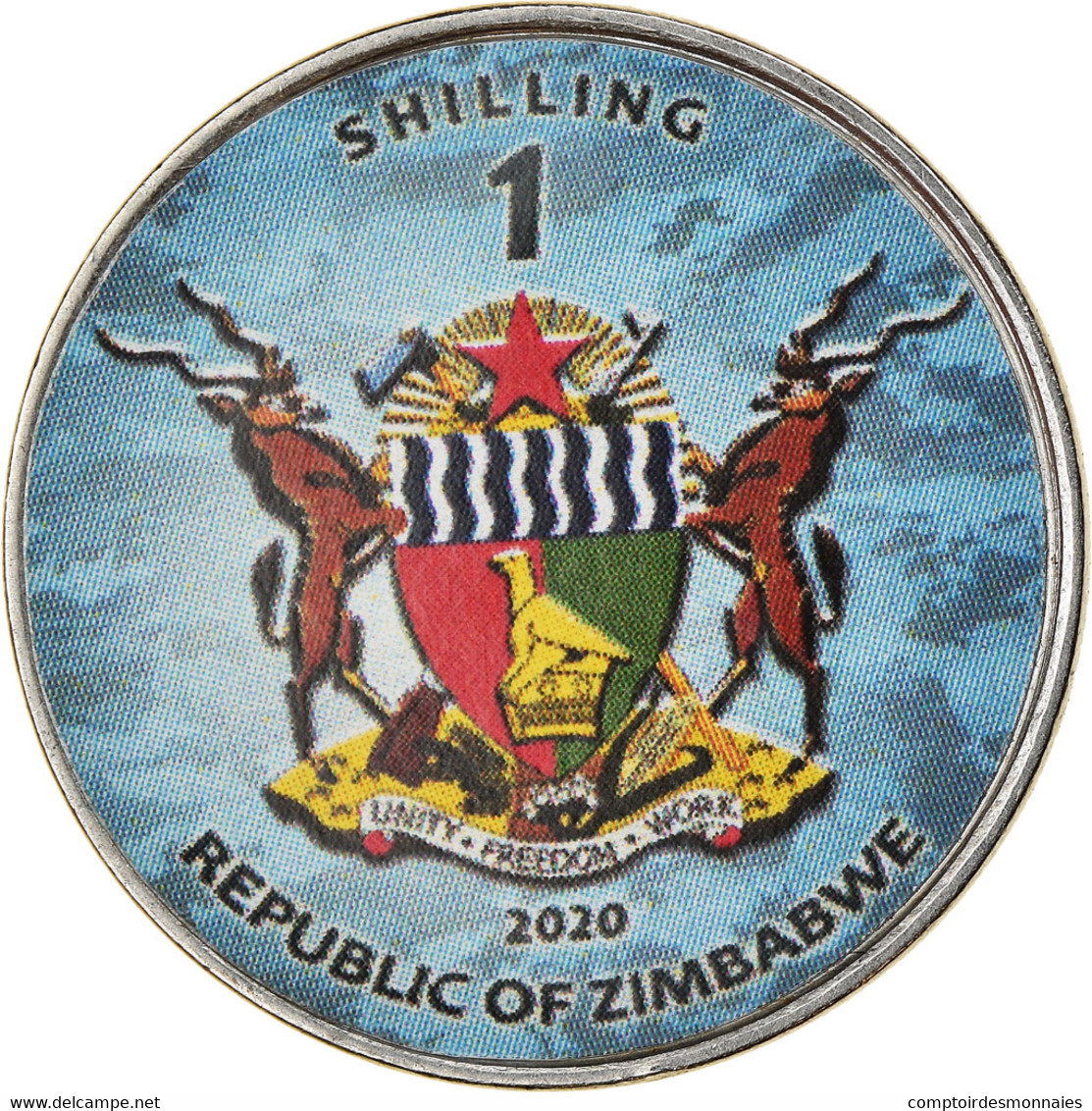 Monnaie, Zimbabwe, Shilling, 2020, Avions - Northrop B-2 Spirit, SPL, Nickel - Zimbabwe