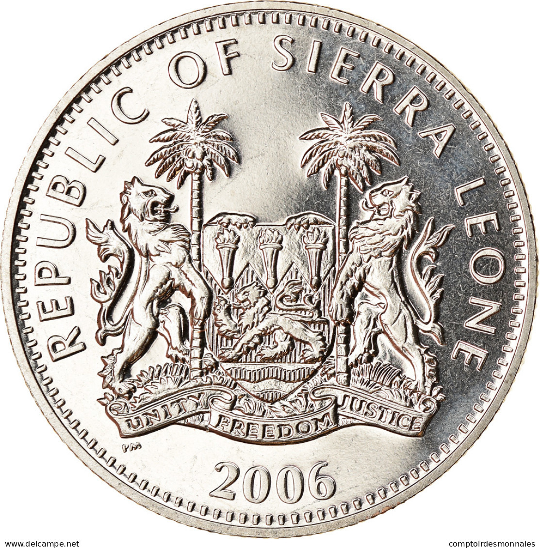 Monnaie, Sierra Leone, Dollar, 2006, British Royal Mint, Basilique Saint Pierre - Sierra Leone