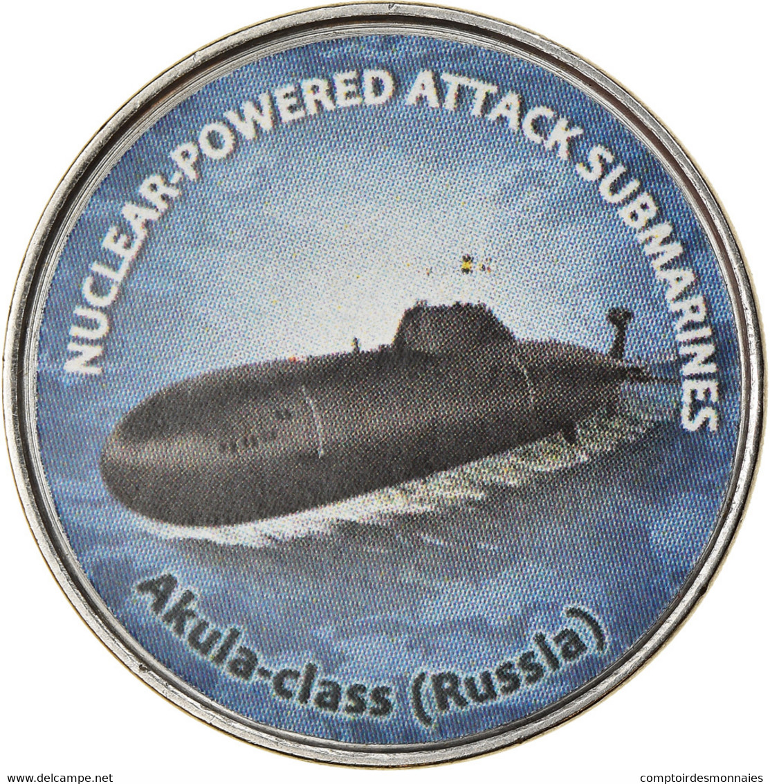 Monnaie, Zimbabwe, Shilling, 2020, Sous-marins - Akula-Class, SPL, Nickel Plated - Zimbabwe