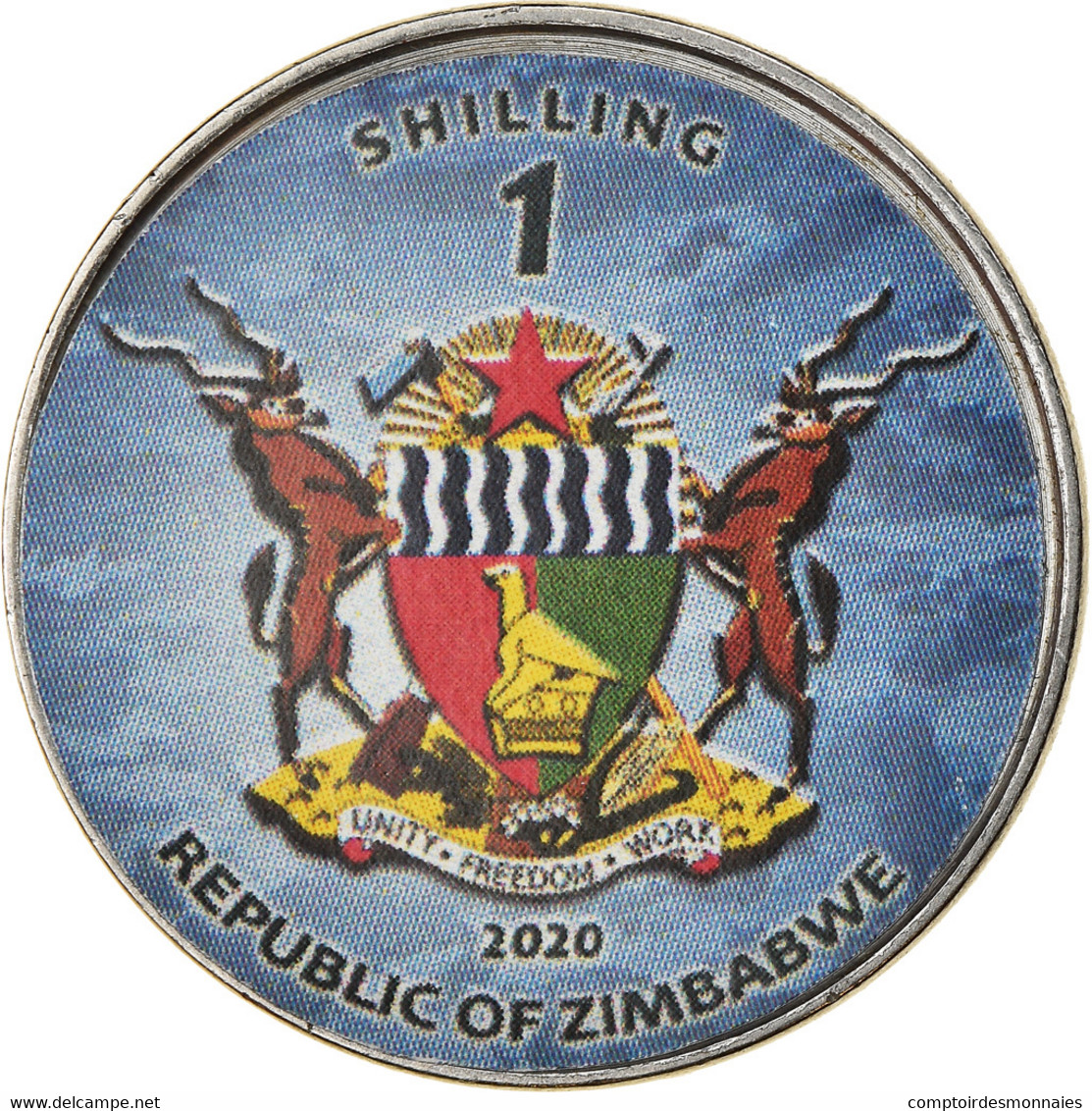 Monnaie, Zimbabwe, Shilling, 2020, Sous-marins - Akula-Class, SPL, Nickel Plated - Zimbabwe