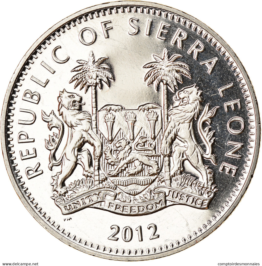 Monnaie, Sierra Leone, Dollar, 2012, British Royal Mint, Course De Haies, SPL - Sierra Leona