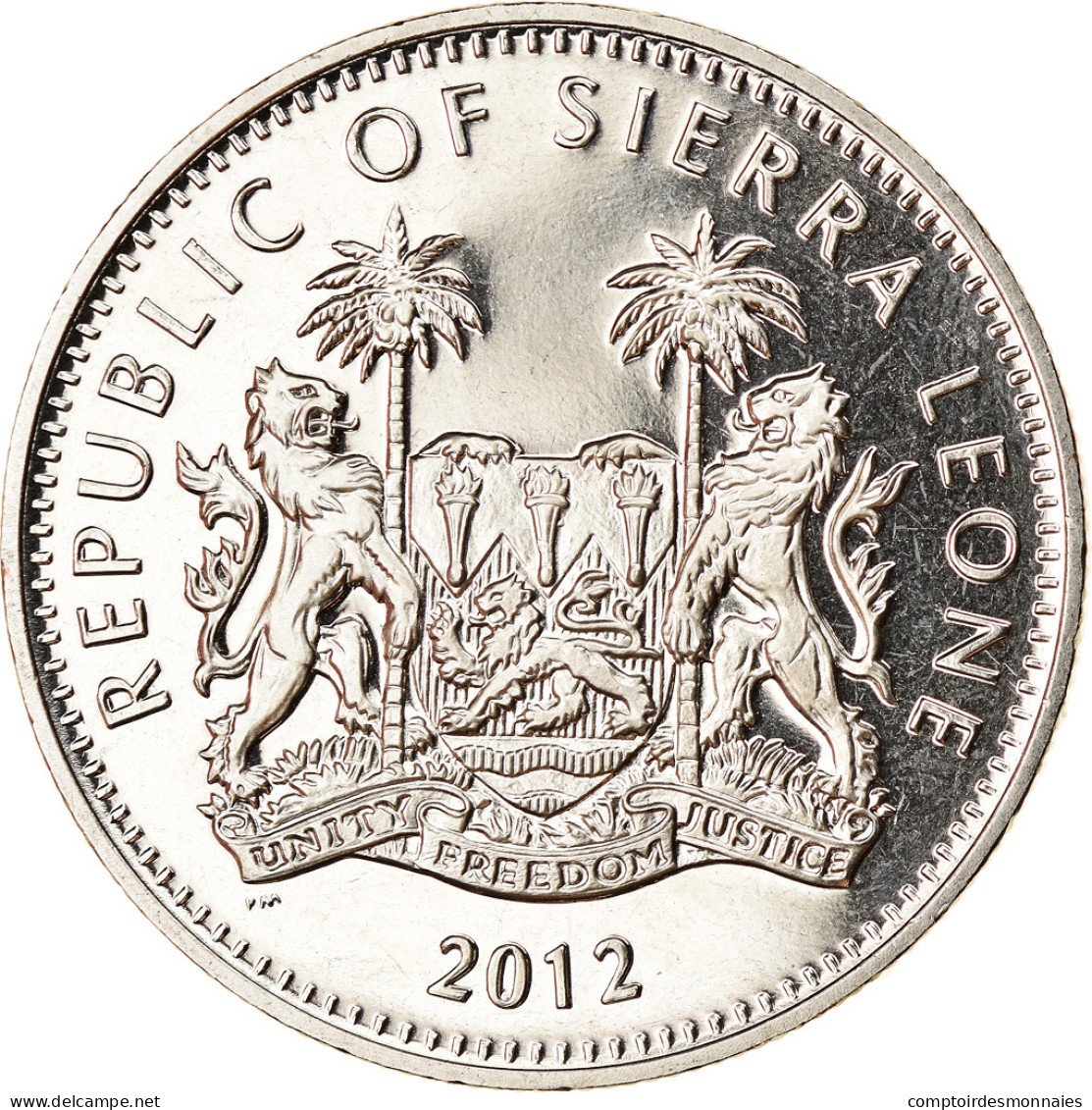 Monnaie, Sierra Leone, Dollar, 2012, British Royal Mint, Course De Haies, SPL - Sierra Leone