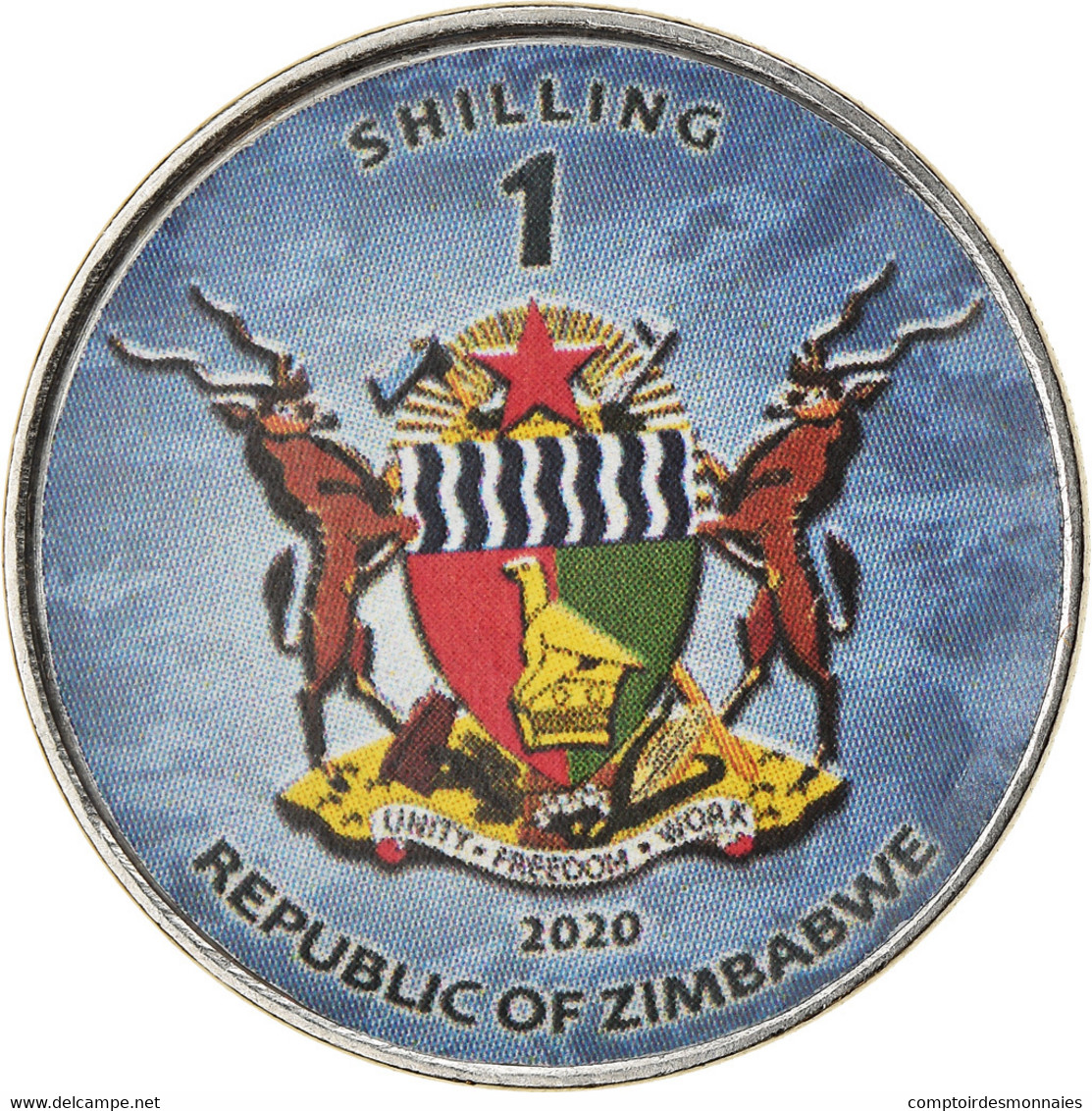 Monnaie, Zimbabwe, Shilling, 2020, Sous-marins- Ohio-Class, SPL, Nickel Plated - Simbabwe