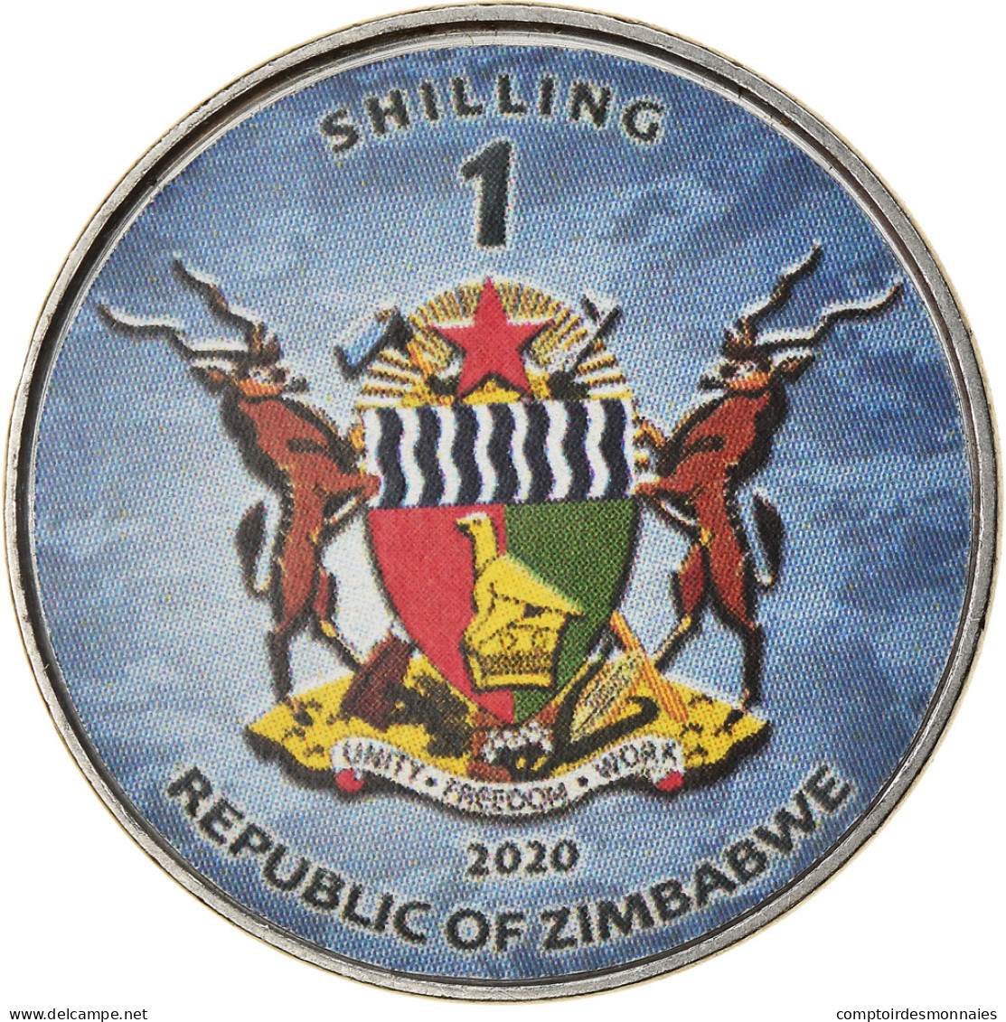 Monnaie, Zimbabwe, Shilling, 2020, Sous-marins- Ohio-Class, SPL, Nickel Plated - Simbabwe