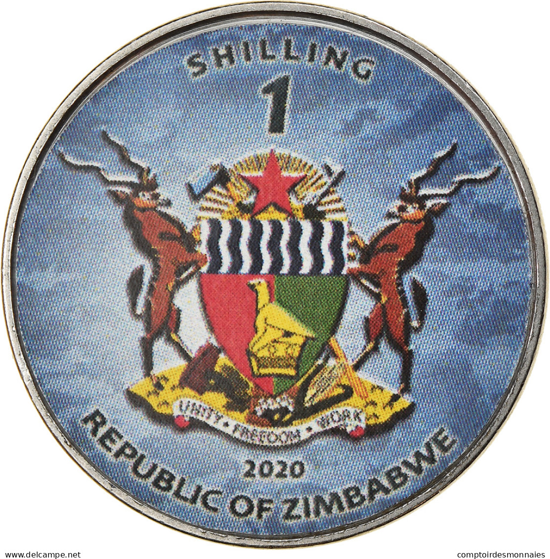 Monnaie, Zimbabwe, Shilling, 2020, Sous-marins - Seawolf-Class, SPL, Nickel - Zimbabwe