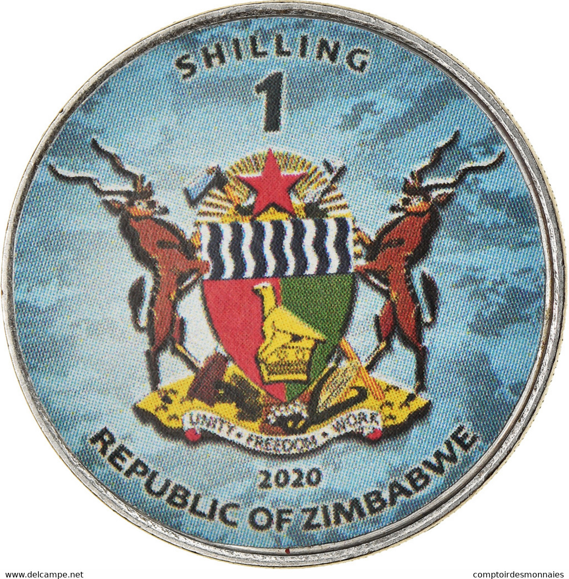 Monnaie, Zimbabwe, Shilling, 2020, Avions - Sukhol Su -24M, SPL, Nickel Plated - Simbabwe