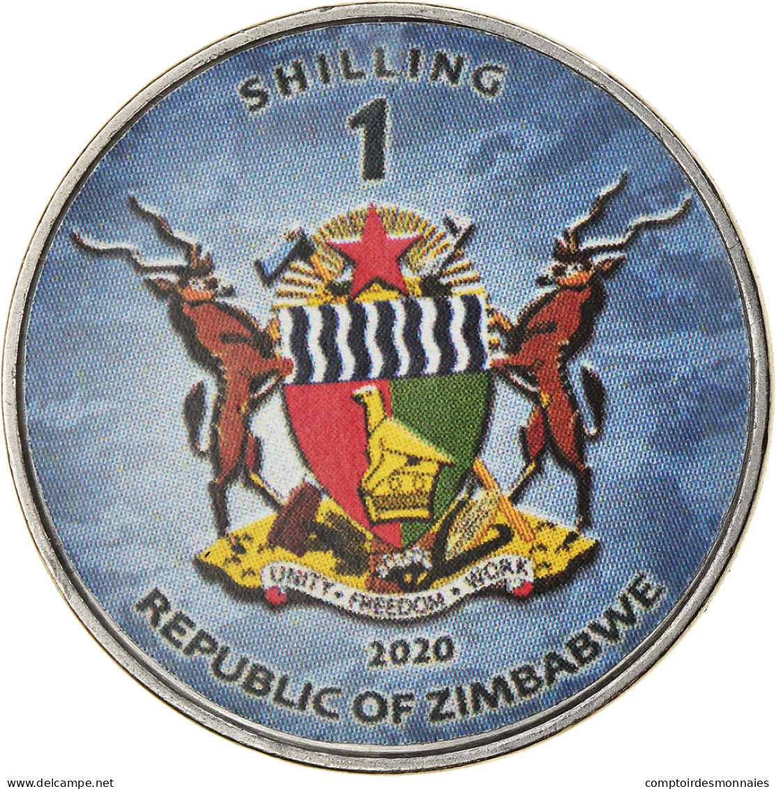 Monnaie, Zimbabwe, Shilling, 2020, Sous-marins- Oyashio-Class, SPL, Nickel - Zimbabwe