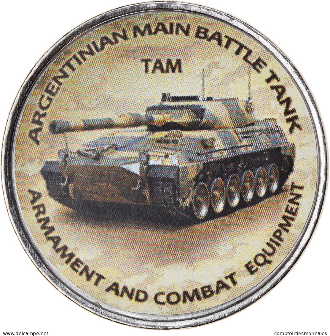 Monnaie, Zimbabwe, Shilling, 2020, Tanks - TAM, SPL, Nickel Plated Steel - Zimbabwe