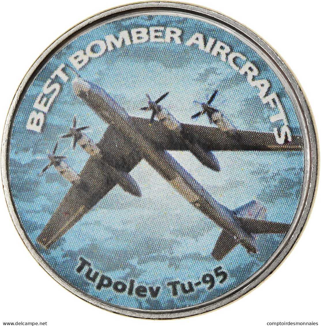 Monnaie, Zimbabwe, Shilling, 2020, Avions - Tupolev Tu-95, SPL, Nickel Plated - Simbabwe