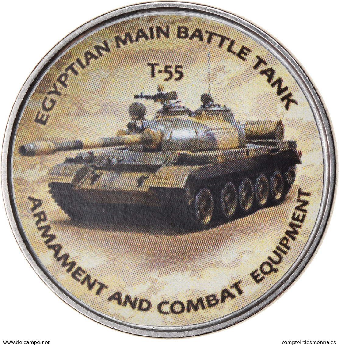 Monnaie, Zimbabwe, Shilling, 2020, Tanks - T-55, SPL, Nickel Plated Steel - Simbabwe