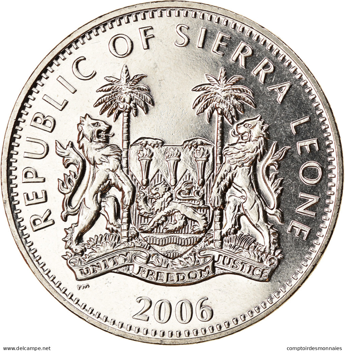 Monnaie, Sierra Leone, Dollar, 2006, Pobjoy Mint, Tricératops, SPL - Sierra Leone