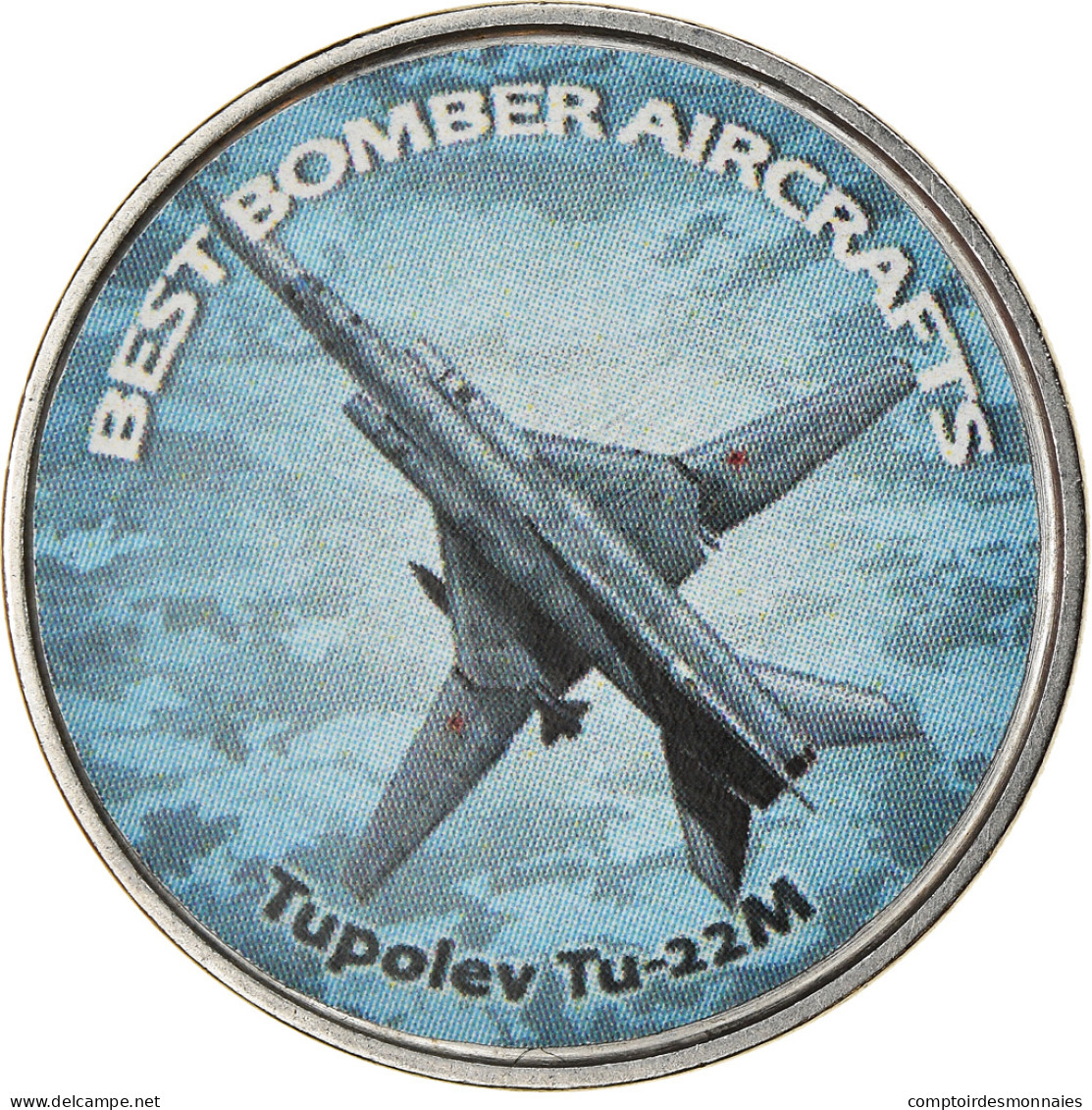 Monnaie, Zimbabwe, Shilling, 2020, Avions - Tupolev Tu-22M, SPL, Nickel Plated - Simbabwe