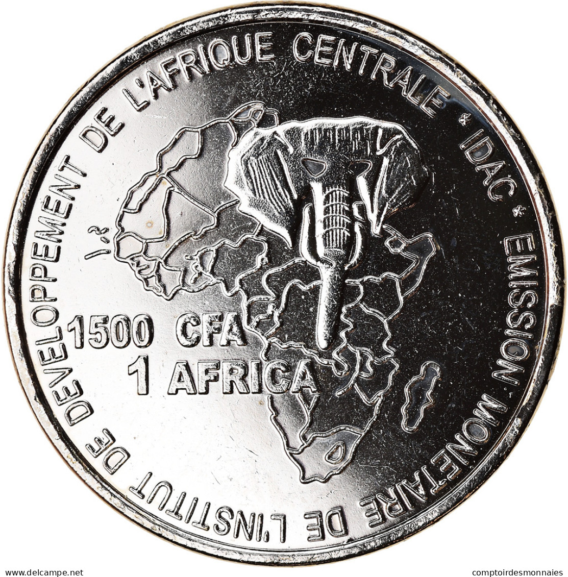 Monnaie, Cameroun, 1500 CFA Francs-1 Africa, 2005, Paris, Fer De Houe Des - Kamerun