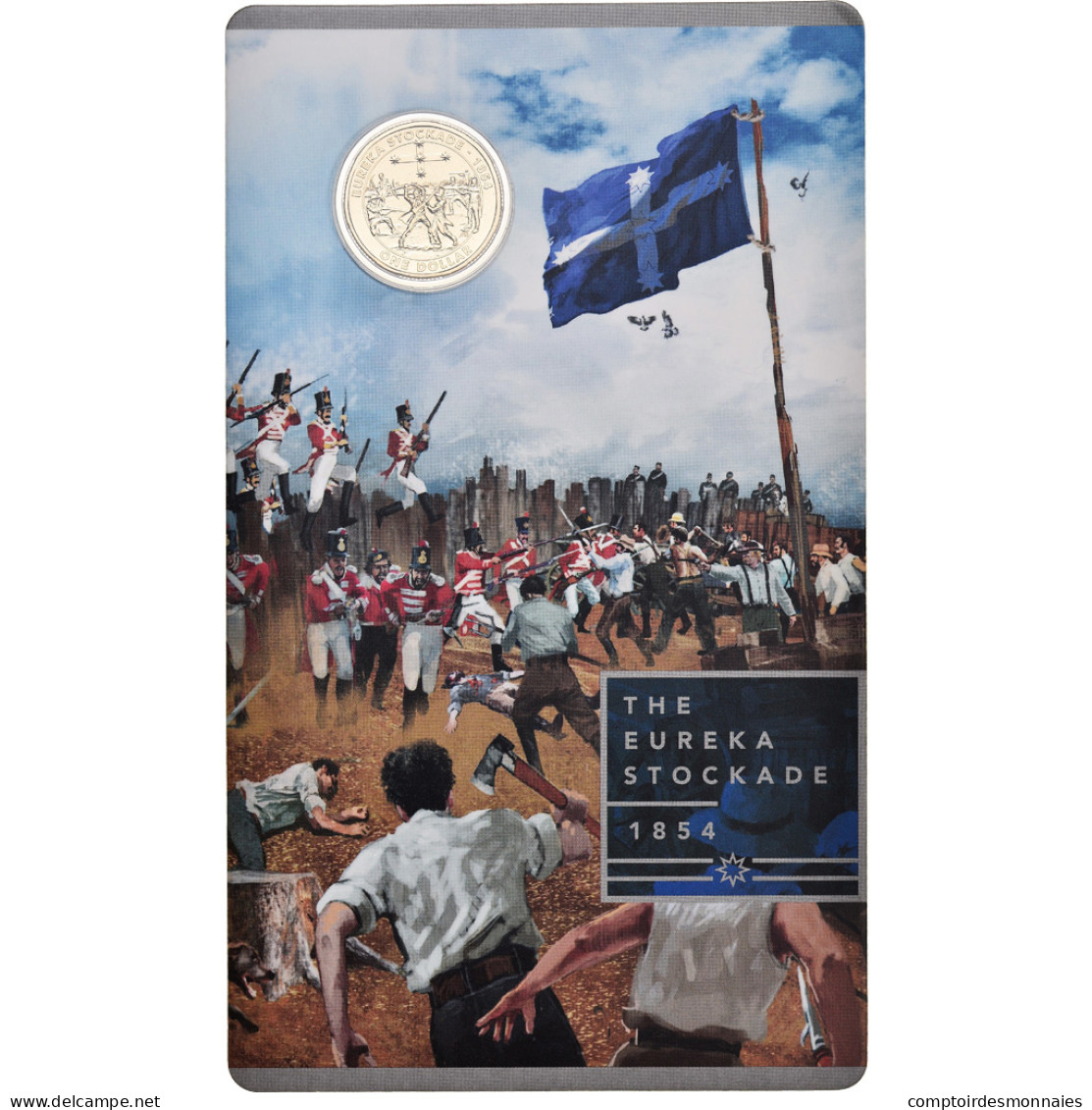 Monnaie, Australie, Mutinerie L'Eureka, Dollar, 2019, Royal Australian Mint - Dollar