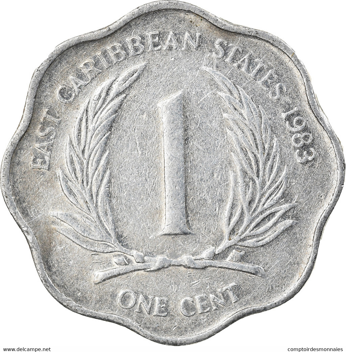 Monnaie, Etats Des Caraibes Orientales, Elizabeth II, Cent, 1983, TTB - Caraïbes Orientales (Etats Des)