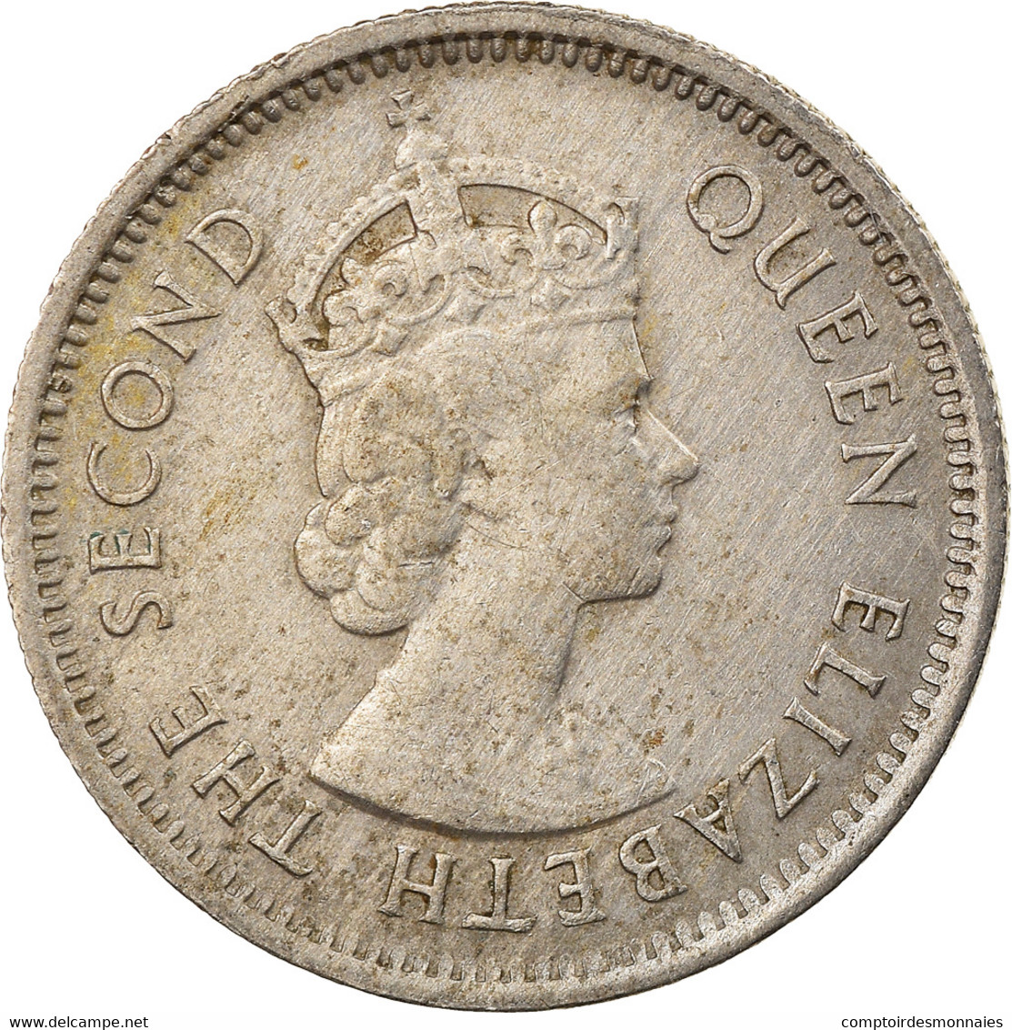 Monnaie, Etats Des Caraibes Orientales, Elizabeth II, 10 Cents, 1965, TTB - Caraïbes Orientales (Etats Des)