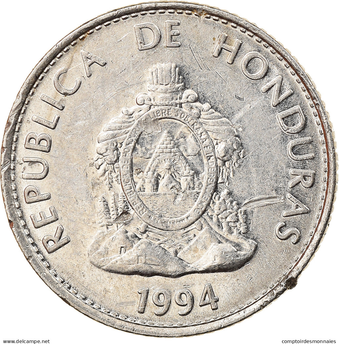 Monnaie, Honduras, 20 Centavos, 1994, TTB, Nickel Plated Steel, KM:83a.1 - Honduras