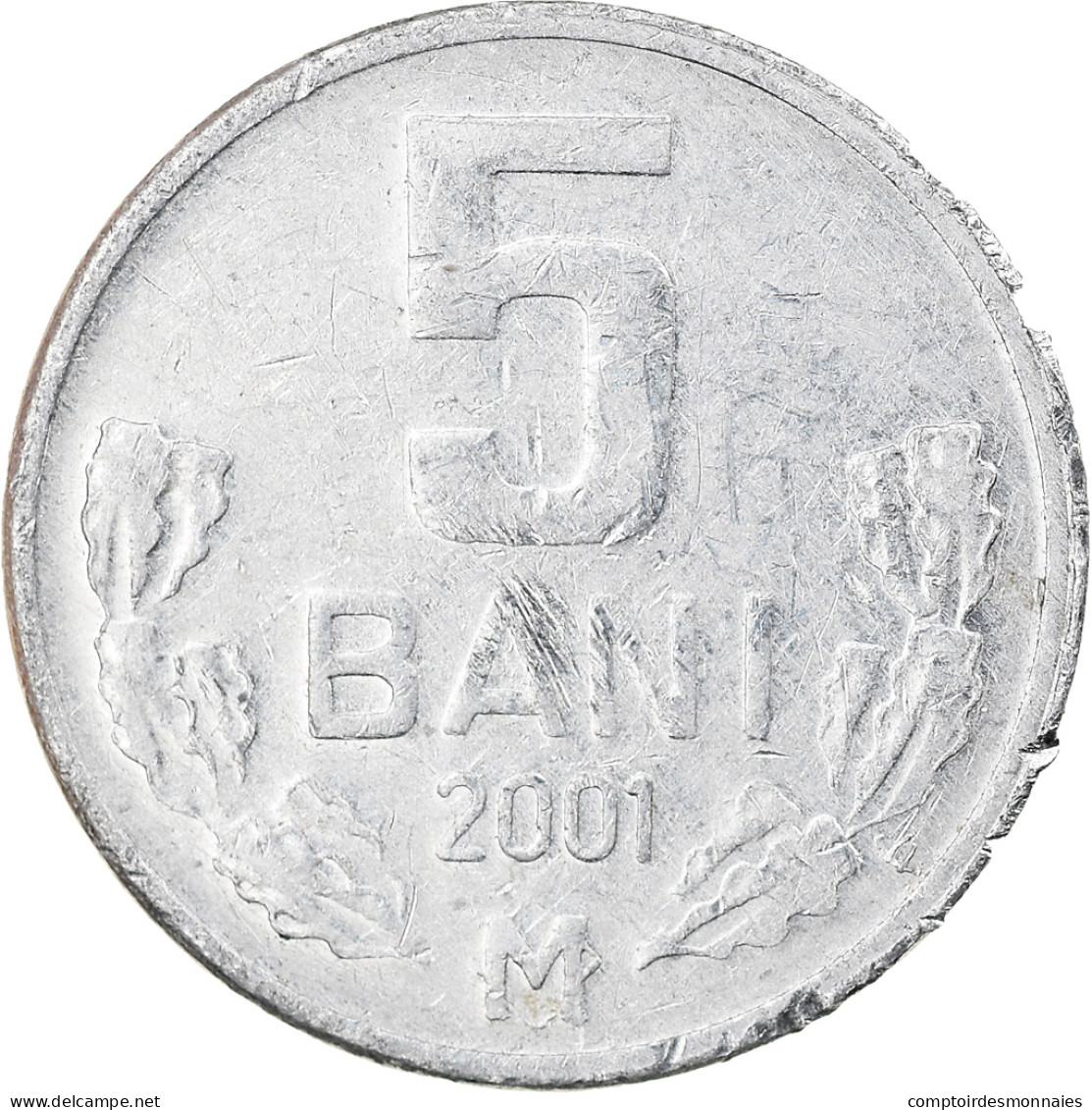 Monnaie, Moldova, 5 Bani, 2001, TTB, Aluminium, KM:2 - Moldova