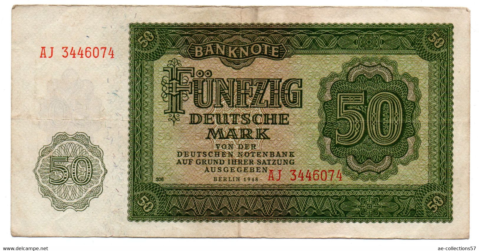 RDA 50 Mark 1948 TB+ - 50 Deutsche Mark