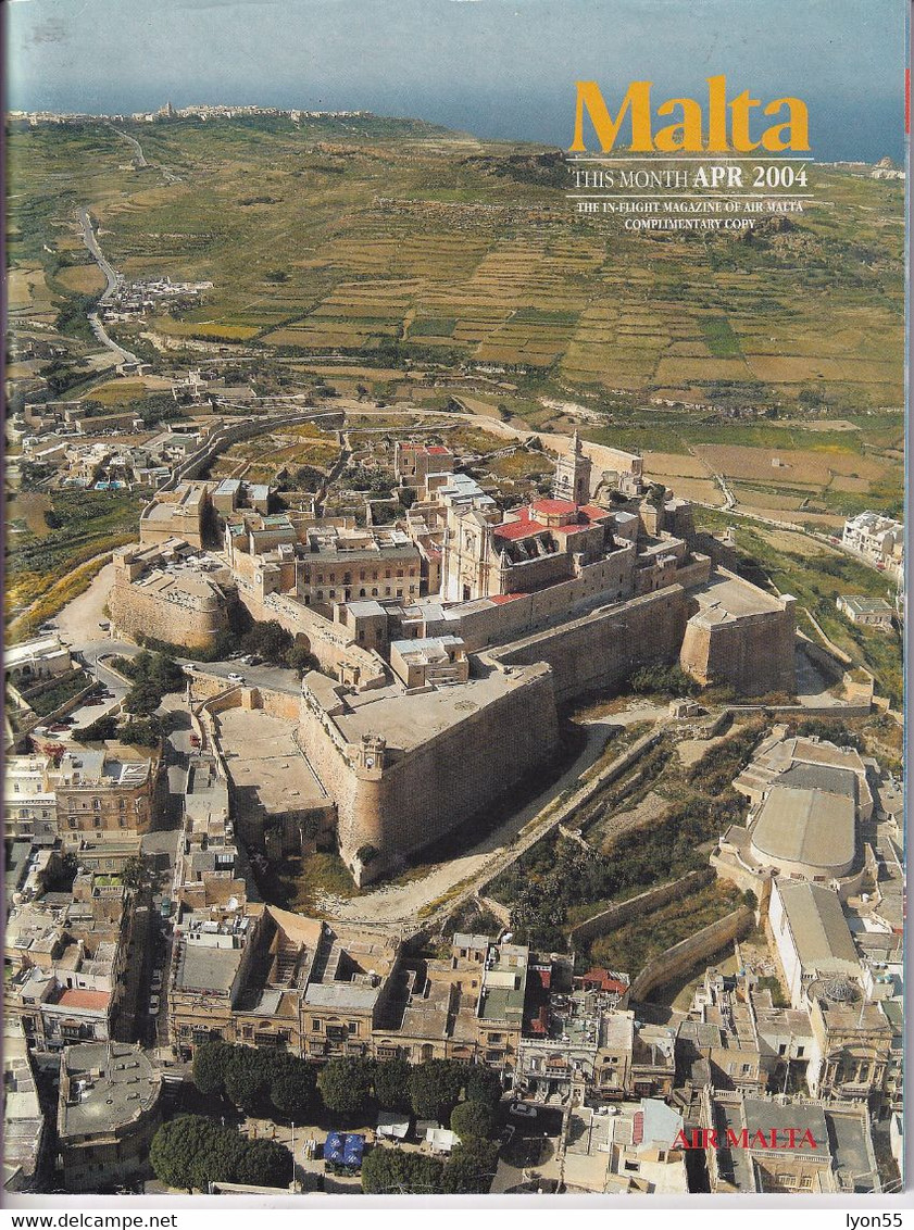 Malta Apr 2004 Revue Air Malta 90 Pages - Viajes/Exploración