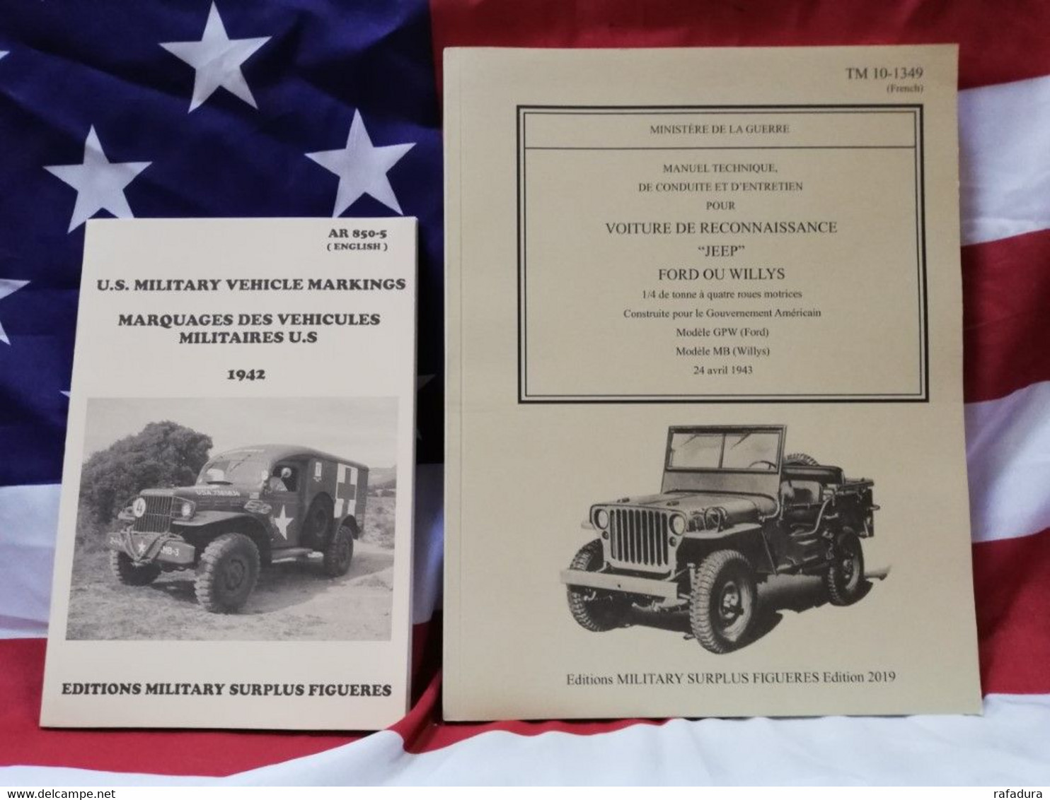 Manuel Technique 10-1349 De La Jeep Willys-Ford De 1943 + AR 850 MARQUAGES WW2     PROMO 2 LIVRES : - Fahrzeuge