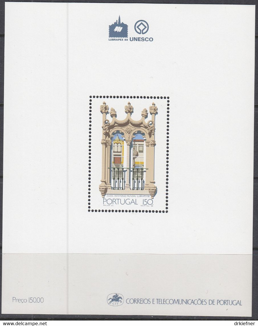 PORTUGAL, Block 58, Postfrisch **, Portugiesisch-Brasilianische Briefmarkenausstellung LUBRAPEX ’88 1988 - Blocks & Sheetlets