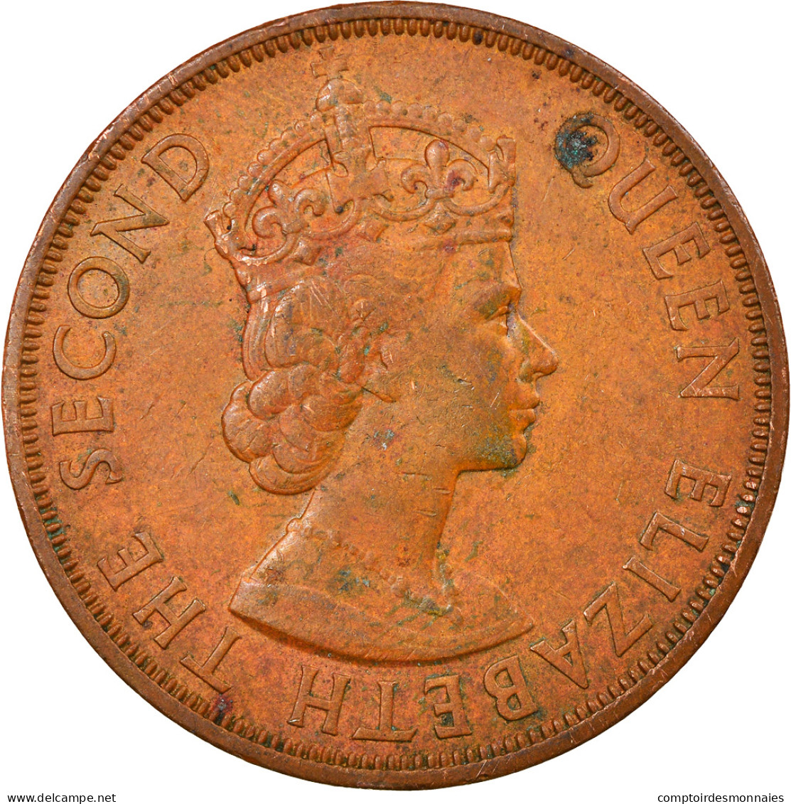 Monnaie, Etats Des Caraibes Orientales, Elizabeth II, 2 Cents, 1965, TTB - Territoires Britanniques Des Caraïbes