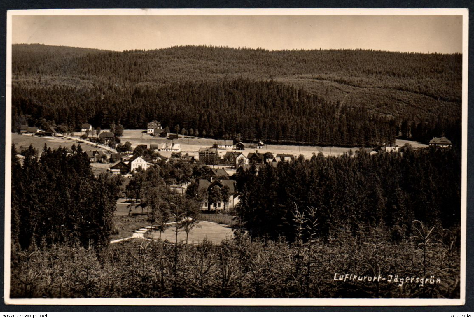 E9027 - Jägersgrün - Photo Dressel Rodewisch - Bahnpost Bahnpoststempel - Vogtland