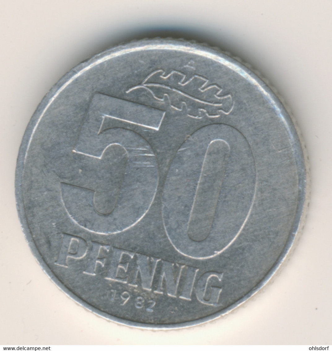 DDR 1982 A: 50 Pfennig, KM 12 - 50 Pfennig