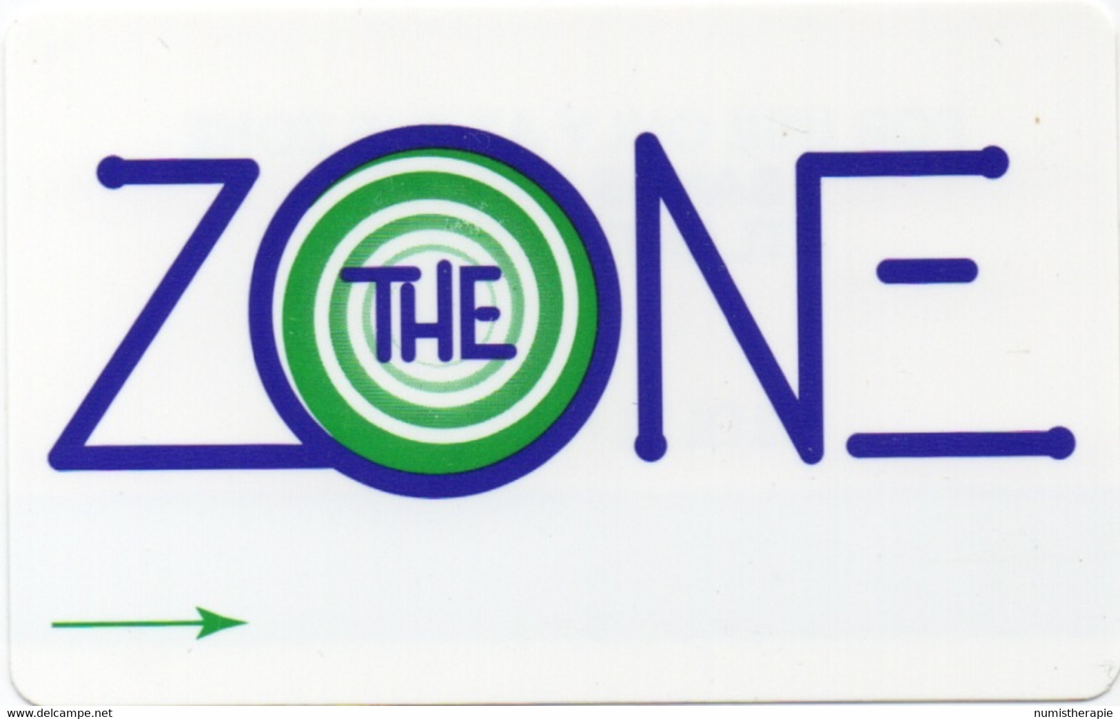 The Zone - Sands Casino Atlantic City NJ : Carte Thin Plastique Mince - Casinokaarten