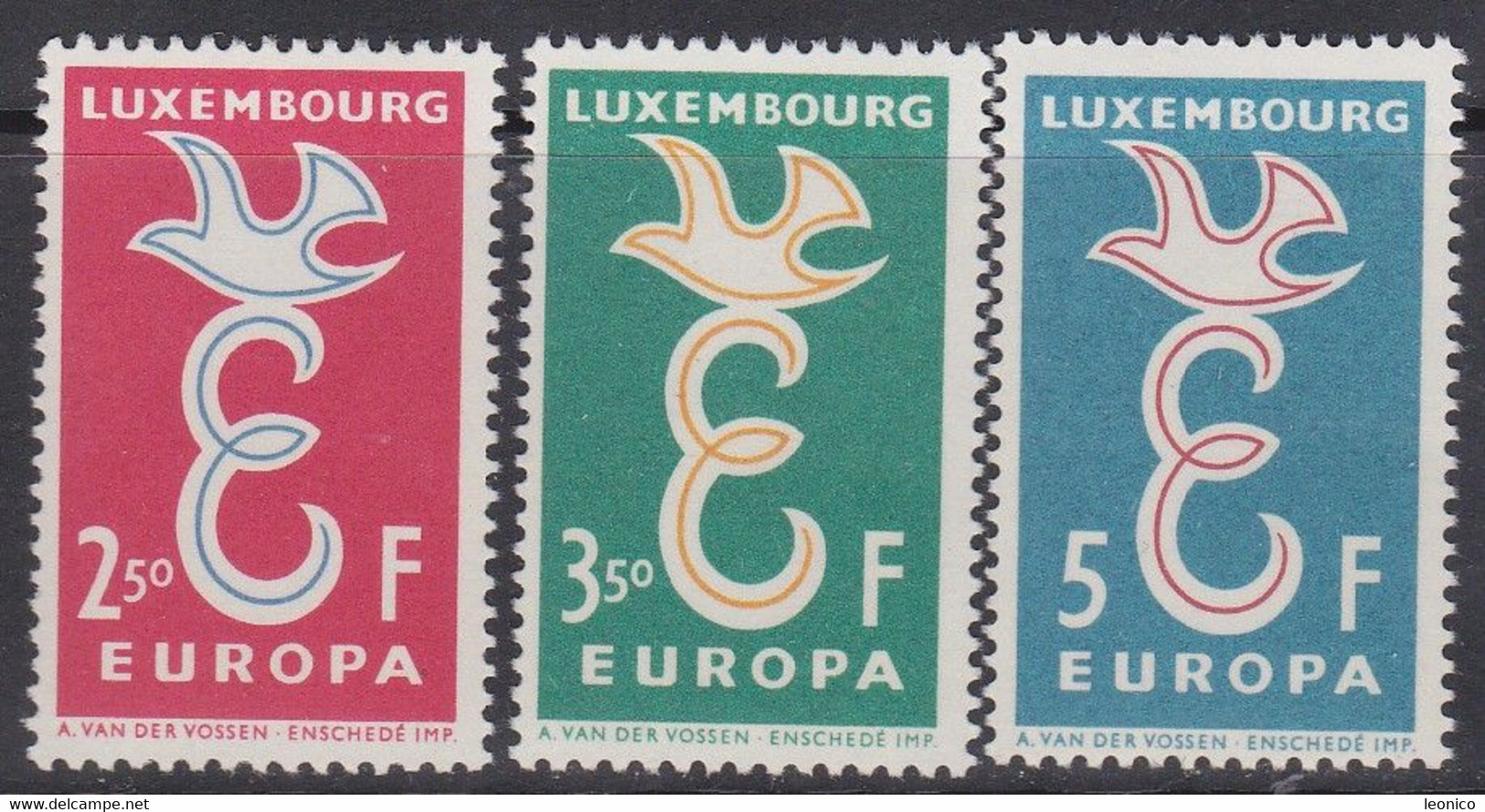 Europa Luxembourg 1958 ** / Mich /  590-92 / Xz446 - Otros & Sin Clasificación