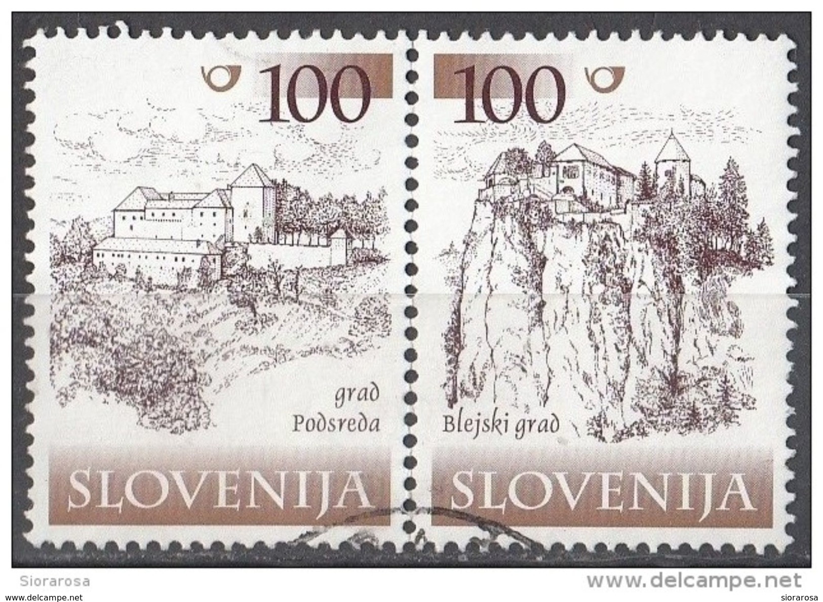 412 Slovenia 2000 - Castles Castelli : Podsreda E Bled  Slovenija - Slovenia
