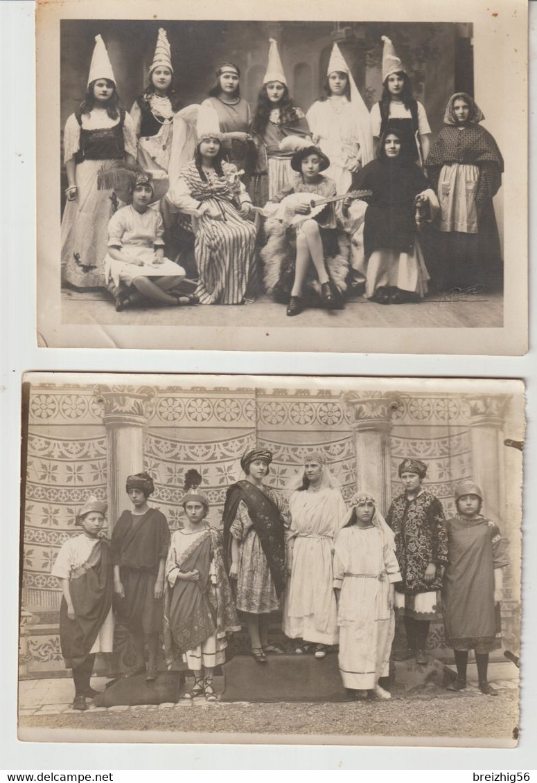 Cher SAINT AMAND MONTROND Pensionnat St Joseph 8 Photos De Spectacle Années 1920-1926 Au Dos Nom Des élèves - Otros & Sin Clasificación