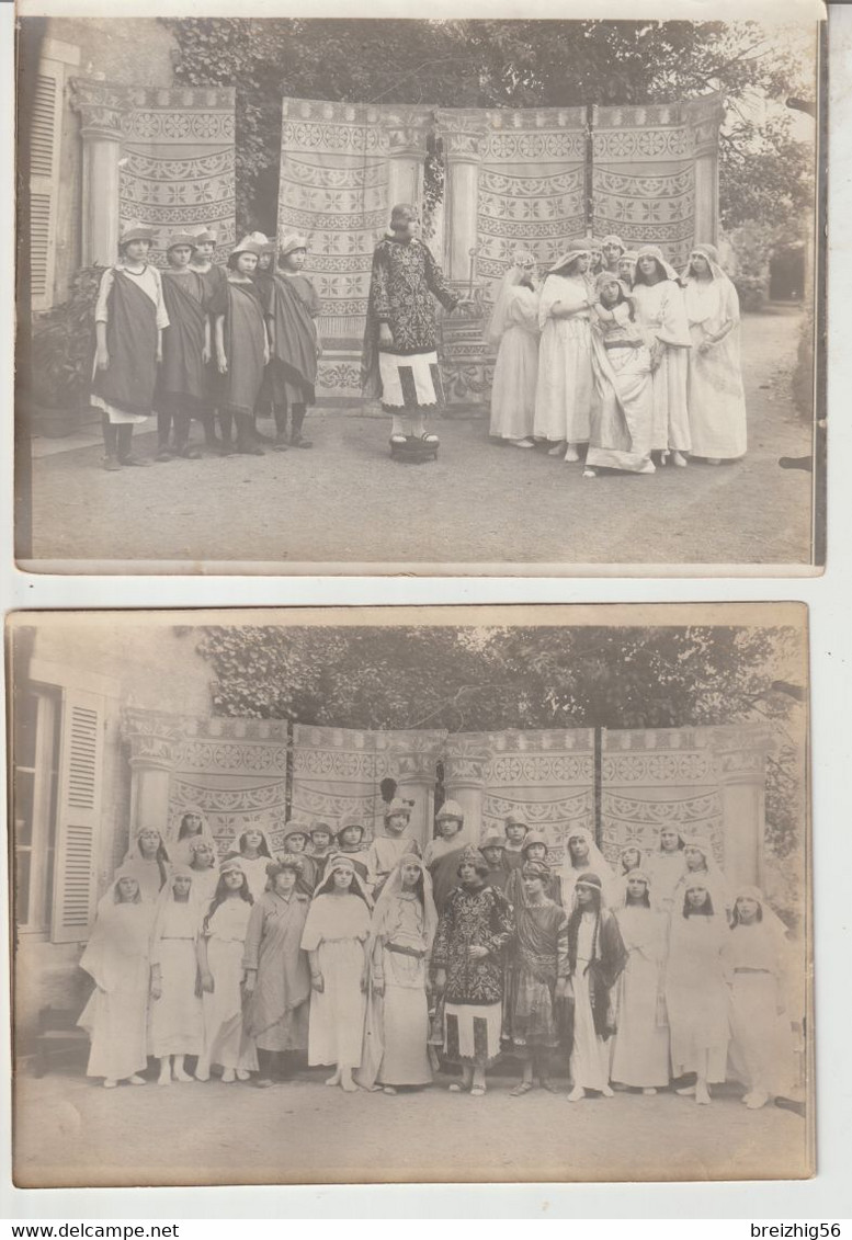 Cher SAINT AMAND MONTROND Pensionnat St Joseph 8 Photos De Spectacle Années 1920-1926 Au Dos Nom Des élèves - Otros & Sin Clasificación