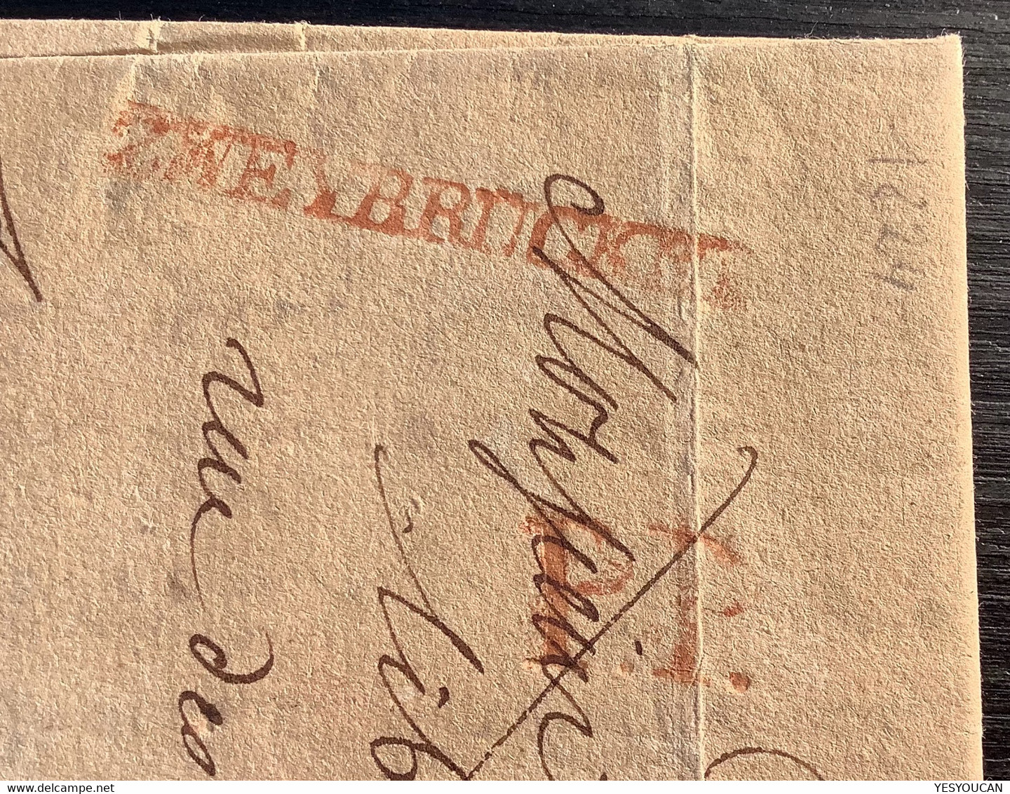 ZWEIBRÜCKEN PP (Bayern Pfalz)1824 Brief>Strasbourg France Levrault Libraire(PHILATELIE)"BAVIÉRE PAR WISSENBOURG" (lettre - Préphilatélie