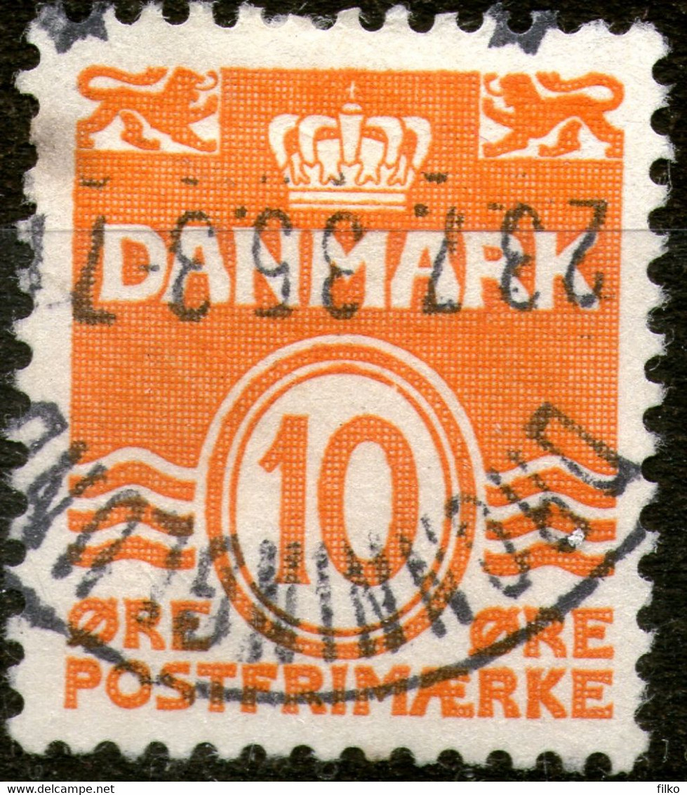 Denmark,1905. Numeral. 10 Øre Cancel:Dronninglund,27.07.1935,used,as Scan - Other & Unclassified