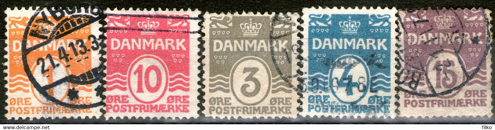 Denmark,1905,Numeral,used,as Scan - Otros & Sin Clasificación