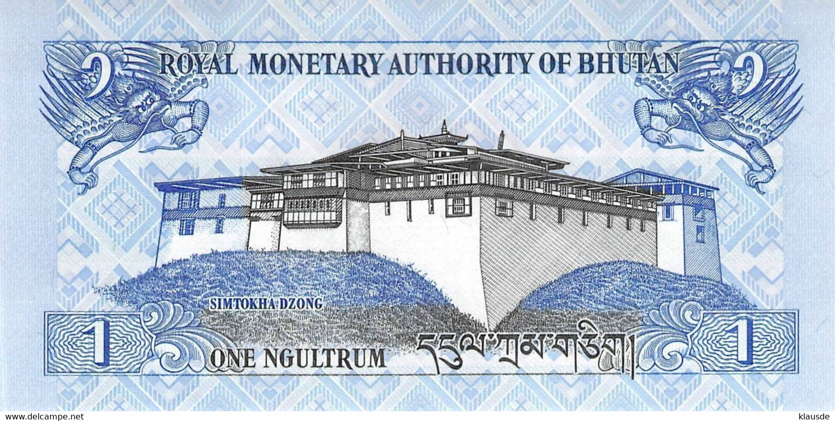 1 Dong Bhutan UNC - Bhután