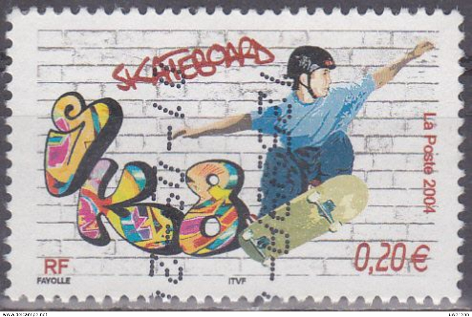 Frankreich 2004. Trendsportarten: Skateboarden, Mi 3839 Gebraucht - Skateboard