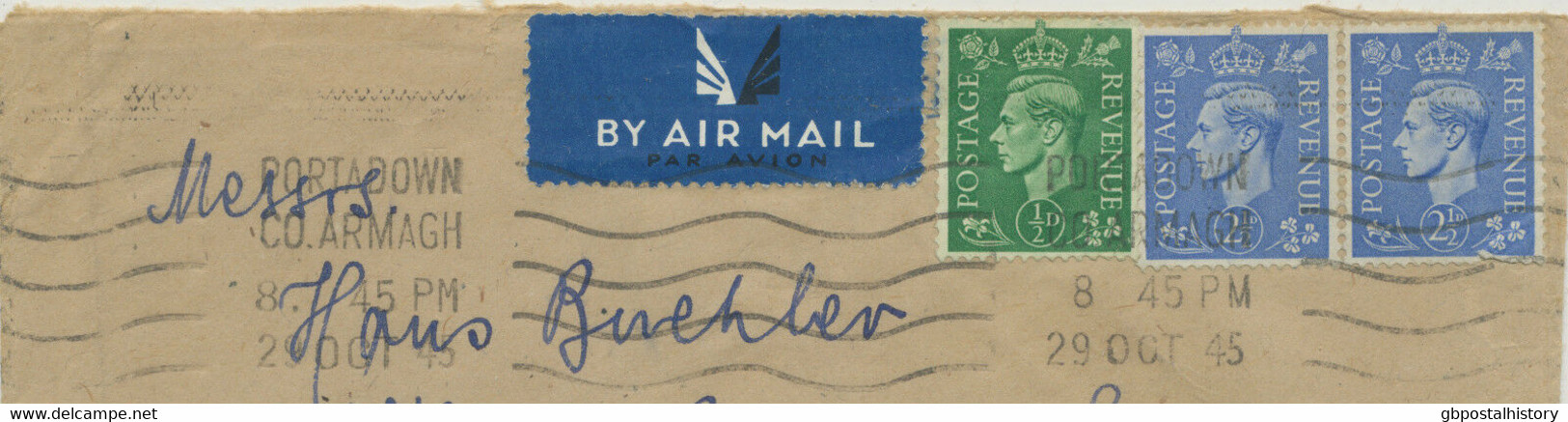 GB „PORTADOWN / CO. ARMAGH“ Krag Machine Postmark Multiple Impression On Cover - Irlanda Del Nord