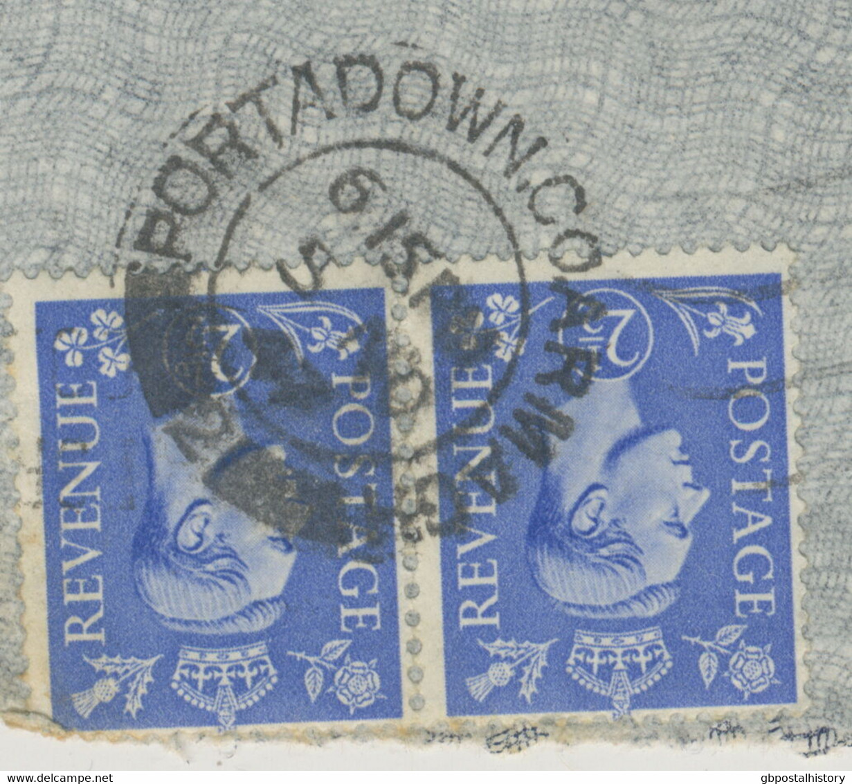 GB „PORTADOWN.CO.ARMAGH / 2“ Double Ring (25 Mm) Airmail Cover To Switzerland - Irlanda Del Norte