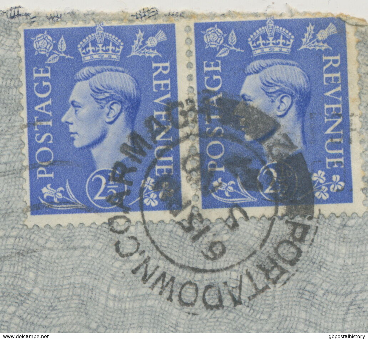GB „PORTADOWN.CO.ARMAGH / 2“ Double Ring (25 Mm) Airmail Cover To Switzerland - Noord-Ierland