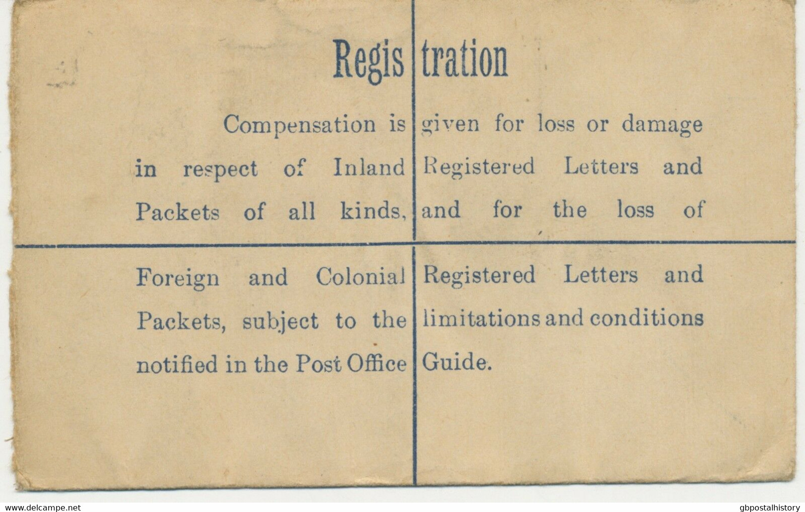 GB 1926 „BELFAST“ Very Fine GV 4 ½d PS Registered Letter Uprated W GV 1/2d (2 X – Rare Perfins: „TD / & S“) To PARIS - Perfins