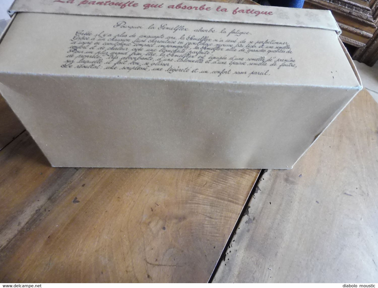 Rare boite à chausson SEMELFLEX  et le  brevet d'invention  (très bon état )     boite vide